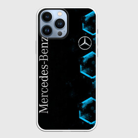 Чехол для iPhone 13 Pro Max с принтом Mercedes | Мерседес | Неон в Екатеринбурге,  |  | amg | auto | benz | blue | bmw | car | deutchland | germany | gts | mercedes | neon | авто | автомобиль | амг | бенз | бенц | бмв | германия | машина | мерседес | немецкий | неон | неоновые | неоновый | соты