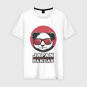Мужская футболка хлопок с принтом Japan Kingdom of Pandas в Екатеринбурге, 100% хлопок | прямой крой, круглый вырез горловины, длина до линии бедер, слегка спущенное плечо. | Тематика изображения на принте: art | japanese | panda | retro look | style | vintage look | арт | винтаж | винтажный стиль | кингдом | королевство | королевство панд | крутая панда в очках | панда | пандочка | ретро стиль | рисунок панды | япония | 