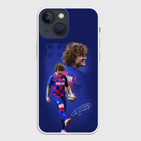 Чехол для iPhone 13 mini с принтом АНТУАН ГРИЗМАНН   БАРСЕЛОНА в Екатеринбурге,  |  | antoine griezmann | barcelona | football | sport | антуан гризманн | барселона | номер 7 | сборная франции | спорт. | футбол