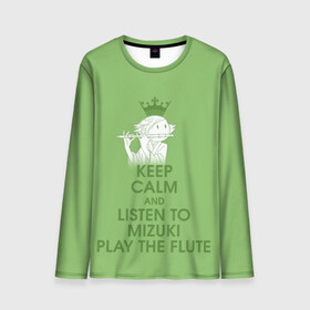 Мужской лонгслив 3D с принтом Mizuki play the flute в Екатеринбурге, 100% полиэстер | длинные рукава, круглый вырез горловины, полуприлегающий силуэт | akura | kamisama kiss | kitsune | mizuki | nanami | tomoe | yokai | акура | аниме | бог | боги | демон лис | демоны | ёкай | змея | йокай | кицуне | лис | мидзуки | мизуки | нанами | неко | очень приятно бог | томое | томоэ