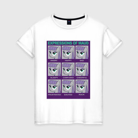 Женская футболка хлопок с принтом Everyday mood в Екатеринбурге, 100% хлопок | прямой крой, круглый вырез горловины, длина до линии бедер, слегка спущенное плечо | my little pony | дружба это чудо | единорог | единороги | май литл пони | мульт | мультфильм