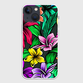 Чехол для iPhone 13 mini с принтом Цветочный фон | Пляжная в Екатеринбурге,  |  | flower | flowers | пляж | пляжная | растения | цветок | цветы