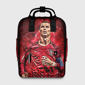 Женский рюкзак 3D с принтом Cristiano Ronaldo (Portugal) в Екатеринбурге, 100% полиэстер | лямки с регулируемой длиной, сверху ручки, чтобы рюкзак нести как сумку. Основное отделение закрывается на молнию, как и внешний карман. Внутри два дополнительных кармана, один из которых закрывается на молнию. По бокам два дополнительных кармашка, куда поместится маленькая бутылочка
 | Тематика изображения на принте: 7 | cr | cr7 | cristiano | fc | fifa | footbal | juventus | madrid | portugal | real | ronaldo | soccer | криштиану | лига | мяч | мячик | поле | португалия | роналду | спорт | форма | футбол | футболист | футбольная | футбольный | чемпион |