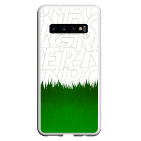 Чехол для Samsung Galaxy S10 с принтом GREEN POWER в Екатеринбурге, Силикон | Область печати: задняя сторона чехла, без боковых панелей | Тематика изображения на принте: eco | green peace | nature | vegan | вегетарианство | гринпис | зеленая сила | летний | натуральный | природа | свежий | тренд | эко | экология | яркий