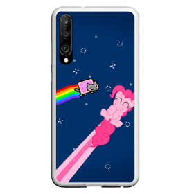 Чехол для Honor P30 с принтом Nyan cat x Pony в Екатеринбурге, Силикон | Область печати: задняя сторона чехла, без боковых панелей | my little pony | nyan cat | дружба это чудо | единорог | единороги | май литл пони | мульт | мультфильм | нян кэт