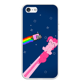 Чехол для iPhone 5/5S матовый с принтом Nyan cat x Pony в Екатеринбурге, Силикон | Область печати: задняя сторона чехла, без боковых панелей | my little pony | nyan cat | дружба это чудо | единорог | единороги | май литл пони | мульт | мультфильм | нян кэт