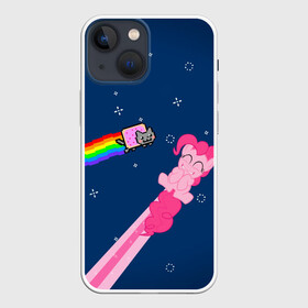 Чехол для iPhone 13 mini с принтом Nyan cat x Pony в Екатеринбурге,  |  | my little pony | nyan cat | дружба это чудо | единорог | единороги | май литл пони | мульт | мультфильм | нян кэт