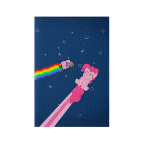 Обложка для паспорта матовая кожа с принтом Nyan cat x Pony в Екатеринбурге, натуральная матовая кожа | размер 19,3 х 13,7 см; прозрачные пластиковые крепления | Тематика изображения на принте: my little pony | nyan cat | дружба это чудо | единорог | единороги | май литл пони | мульт | мультфильм | нян кэт