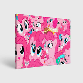 Холст прямоугольный с принтом Pinkie Pie pattern в Екатеринбурге, 100% ПВХ |  | Тематика изображения на принте: my little pony | дружба это чудо | единорог | единороги | май литл пони | мульт | мультфильм