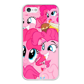 Чехол для iPhone 5/5S матовый с принтом Pinkie Pie pattern в Екатеринбурге, Силикон | Область печати: задняя сторона чехла, без боковых панелей | my little pony | дружба это чудо | единорог | единороги | май литл пони | мульт | мультфильм