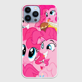 Чехол для iPhone 13 Pro Max с принтом Pinkie Pie pattern в Екатеринбурге,  |  | Тематика изображения на принте: my little pony | дружба это чудо | единорог | единороги | май литл пони | мульт | мультфильм