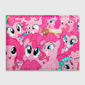 Обложка для студенческого билета с принтом Pinkie Pie pattern в Екатеринбурге, натуральная кожа | Размер: 11*8 см; Печать на всей внешней стороне | Тематика изображения на принте: my little pony | дружба это чудо | единорог | единороги | май литл пони | мульт | мультфильм