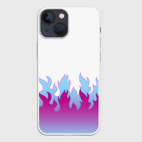 Чехол для iPhone 13 mini с принтом ПЛАМЯ 1.0 в Екатеринбурге,  |  | fire | flame | flamer | горячий | лето | неон | нитро | огонь | ретро | стиль | тренд | языки пламени | яркий