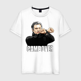 Мужская футболка хлопок с принтом Came Over в Екатеринбурге, 100% хлопок | прямой крой, круглый вырез горловины, длина до линии бедер, слегка спущенное плечо. | jose mourinho | vdgerir | жозе моуринью