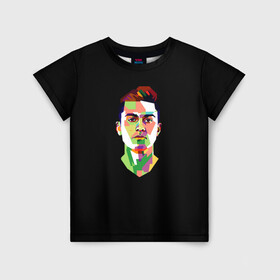 Детская футболка 3D с принтом Paulo Dybala Pop Art в Екатеринбурге, 100% гипоаллергенный полиэфир | прямой крой, круглый вырез горловины, длина до линии бедер, чуть спущенное плечо, ткань немного тянется | Тематика изображения на принте: art | champion | dybala | football | form | institute | juventus | palermo | paulo | player | pop | soccer | uniform | дибала | институто | легенда | палермо | пауло | форма | футбол | футбола | футболист | чемпион | ювентус