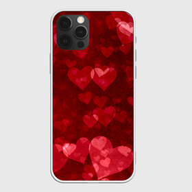 Чехол для iPhone 12 Pro с принтом СЕРДЕЧКИ | HEARTS (Z) в Екатеринбурге, силикон | область печати: задняя сторона чехла, без боковых панелей | Тематика изображения на принте: affection | cardiac | fondness | heart | love | loving | любимая | любимый | любовь | любоф | любофф | любофь | надписи | надпись | сердечко | сердце | сердцевина | сердчишко