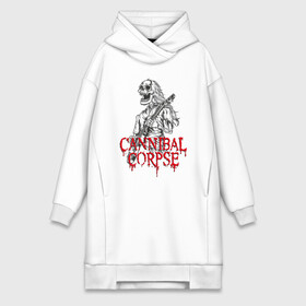 Платье-худи хлопок с принтом Cannibal Corpse | Труп Канниба в Екатеринбурге,  |  | cannibal | cannibal corpse | corpse | death metal | deathgrind | алекс уэбстер | брутальный дэт метал | дэт метал | дэтграйнд | пол мазуркевич | роб барретт | труп каннибала