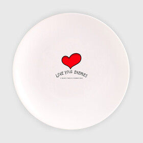 Тарелка с принтом Love your в Екатеринбурге, фарфор | диаметр - 210 мм
диаметр для нанесения принта - 120 мм | beautiful | happy | love | жизнь | красота | любовь | москва | счастье
