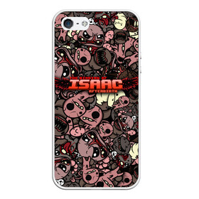 Чехол для iPhone 5/5S матовый с принтом Binding of Isaac Stickerbomb в Екатеринбурге, Силикон | Область печати: задняя сторона чехла, без боковых панелей | Тематика изображения на принте: afterbirth | art | boss | game | gaming | pattern | roguelike | rpg | steam | stickerbombing | the binding of isaac | арт | графика | жертвоприношение исаака | игра | изаак | иллюстрация | паттерн | рисунки | рисунок | рогалик | стикербомбин