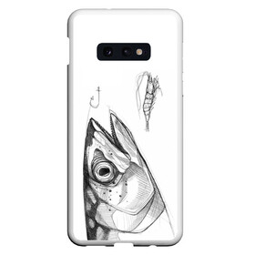 Чехол для Samsung S10E с принтом рыбка в Екатеринбурге, Силикон | Область печати: задняя сторона чехла, без боковых панелей | ocean | sea | sea animal | графика | лосось | море | океан | рисунок рыбы | рыба | рыбалка | селедка | форель