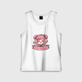 Детская майка хлопок с принтом Sweet Natsuki в Екатеринбурге,  |  | anime | game | games | monika | natsuki | sayori | yuri | аниме | визуальный роман | доки доки | игра | игры | литературный клуб | моника | нацуки | саёри | юри