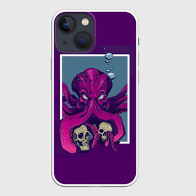 Чехол для iPhone 13 mini с принтом Ктулху в Екатеринбурге,  |  | кракен | ктулху | монстр | морской монстр | осьминог | чудище | чудовище