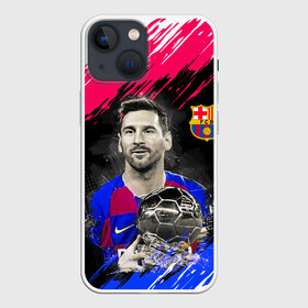 Чехол для iPhone 13 mini с принтом ЛИОНЕЛЬ МЕССИ   БАРСЕЛОНА в Екатеринбурге,  |  | argentina | barcelona | football | lionel andrs messi | sport | uefa | аргентина | барселона | лионель месси | спорт | уефа. | футбол