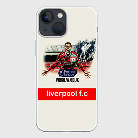 Чехол для iPhone 13 mini с принтом Вирджил ван Дейк YNWA в Екатеринбурге,  |  | virgil van dijk | ynwa | you’ll never walk alone | вирджил ван дейк | защитник | ливер | ливерпуль | ты никогда не будешь один | футбол