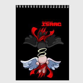 Скетчбук с принтом The Binding of isaac Angels в Екатеринбурге, 100% бумага
 | 48 листов, плотность листов — 100 г/м2, плотность картонной обложки — 250 г/м2. Листы скреплены сверху удобной пружинной спиралью | Тематика изображения на принте: binding | gabriel | isaac | monsters | uriel | гавриил | исаак | монстры | уриил