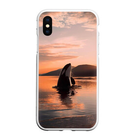 Чехол для iPhone XS Max матовый с принтом касатки на закате в Екатеринбурге, Силикон | Область печати: задняя сторона чехла, без боковых панелей | ocean | orca | sea | sea animal | дельфин | закат | касатка | кит | море | океан | рисунок кита