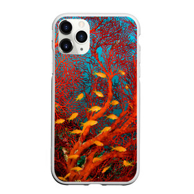 Чехол для iPhone 11 Pro Max матовый с принтом Коралловые рыбки в Екатеринбурге, Силикон |  | коралловые | море | океан | подводный мир | рифы | рыбки | рыбы