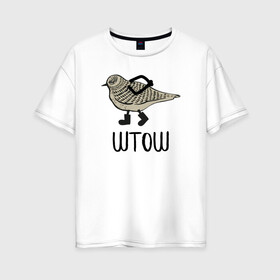Женская футболка хлопок Oversize с принтом штош в Екатеринбурге, 100% хлопок | свободный крой, круглый ворот, спущенный рукав, длина до линии бедер
 | кот | меме | прикол | штош | юмор