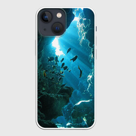 Чехол для iPhone 13 mini с принтом Коралловые рыбки в Екатеринбурге,  |  | коралловые | кораллы | море | морские обитатели | океан | подводный мир | рыбки