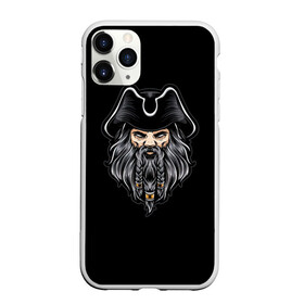 Чехол для iPhone 11 Pro Max матовый с принтом Морской Капитан Чёрная Борода в Екатеринбурге, Силикон |  | Тематика изображения на принте: грабитель | злодей | капитан | пират | пираты | разбойник