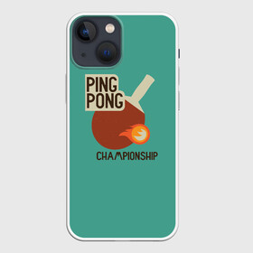 Чехол для iPhone 13 mini с принтом ping pong в Екатеринбурге,  |  | ping pong | sport | tennis | настольный теннис | пинг понг | ракетка | спорт | теннис