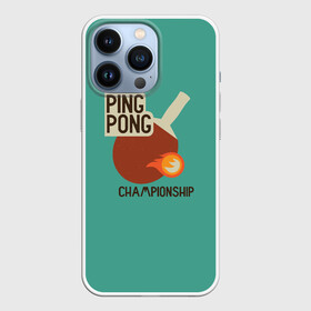 Чехол для iPhone 13 Pro с принтом ping pong в Екатеринбурге,  |  | Тематика изображения на принте: ping pong | sport | tennis | настольный теннис | пинг понг | ракетка | спорт | теннис