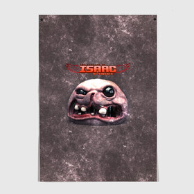 Постер с принтом The Binding of Isaac | ГОЛОВА (Z) в Екатеринбурге, 100% бумага
 | бумага, плотность 150 мг. Матовая, но за счет высокого коэффициента гладкости имеет небольшой блеск и дает на свету блики, но в отличии от глянцевой бумаги не покрыта лаком | binding isaac | binding of isaac | the binding of isaac | голос бога | жертвоприношение исаака | исаак | компьютерная игра | маленький исаак