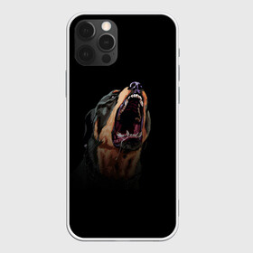 Чехол для iPhone 12 Pro с принтом Собака Chop в Екатеринбурге, силикон | область печати: задняя сторона чехла, без боковых панелей | Тематика изображения на принте: chop | gta 5 | гта 5 | игра | собака | чоп