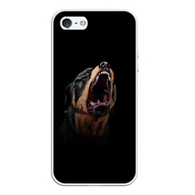 Чехол для iPhone 5/5S матовый с принтом Собака Chop в Екатеринбурге, Силикон | Область печати: задняя сторона чехла, без боковых панелей | chop | gta 5 | гта 5 | игра | собака | чоп