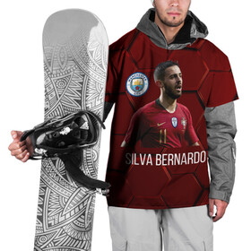 Накидка на куртку 3D с принтом Silva Bernardo Манчестер Сити в Екатеринбурге, 100% полиэстер |  | Тематика изображения на принте: manchester city | бернарду силва | манчестер сити | сборная португалии | футбол | футболист