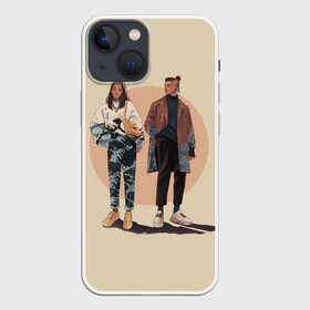 Чехол для iPhone 13 mini с принтом Катара и Сокка в Екатеринбурге,  |  | aang | appa | avatar | avatar the last airbender | azula | iroh | katara | momo | sokka | toph | zuko | аанг | аватар | аватар легенда об аанге | азула | дядя айро | зуко | катара | сокка | тоф