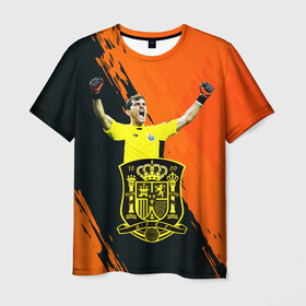 Мужская футболка 3D с принтом Икер Касильяс/Iker Casillas в Екатеринбурге, 100% полиэфир | прямой крой, круглый вырез горловины, длина до линии бедер | iker casillas | гол | известные личности | икер касильяс | испания | мужчинам | победа | сборная испании | спорт | спортсмены | футбол | футболист | хобби | эмоции