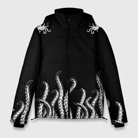 Мужская зимняя куртка 3D с принтом Octopus Щупальца в Екатеринбурге, верх — 100% полиэстер; подкладка — 100% полиэстер; утеплитель — 100% полиэстер | длина ниже бедра, свободный силуэт Оверсайз. Есть воротник-стойка, отстегивающийся капюшон и ветрозащитная планка. 

Боковые карманы с листочкой на кнопках и внутренний карман на молнии. | animal | beast | kraken | ocean | octopus | sea | ship | water | вода | животные | звери | корабль | кракен | море | океан | осьминог | рыбы | щупальца