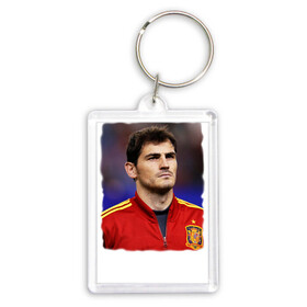 Брелок прямоугольный 35*50 с принтом Iker Casillas Икер Касильяс в Екатеринбурге,  |  | iker casillas | известные личности | икер касильяс | испания | мужчинам | сборная испании | спорт | спортсмены | футбол | футболист | хобби