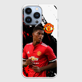 Чехол для iPhone 13 Pro с принтом Manchester United: Рашфорд. в Екатеринбурге,  |  | fc | fcmu | football | football club | manchester united | marcus rashford | red devils | sport | красные дьяволы | манчестер юнайтед | маркус рашфорд | спорт | фк | фкмю | футбол | футбольный клуб