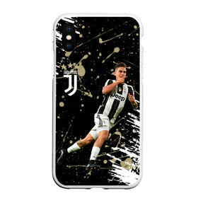 Чехол для iPhone XS Max матовый с принтом Juventus Пауло Дибала в Екатеринбурге, Силикон | Область печати: задняя сторона чехла, без боковых панелей | Тематика изображения на принте: cr7 | juve | juventus | paulo dybala | ronaldo | пауло дибала | роналдо | ювентус