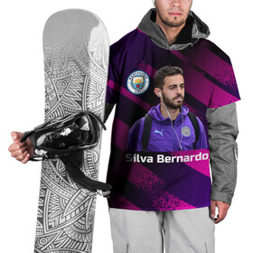 Накидка на куртку 3D с принтом Silva Bernardo Манчестер Сити в Екатеринбурге, 100% полиэстер |  | manchester city | бернарду силва | манчестер сити | сборная португалии | футбол | футболист