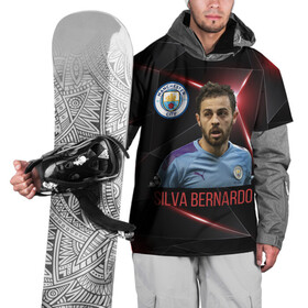 Накидка на куртку 3D с принтом Silva Bernardo Манчестер Сити в Екатеринбурге, 100% полиэстер |  | manchester city | бернарду силва | манчестер сити | сборная португалии | футбол | футболист