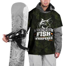 Накидка на куртку 3D с принтом Рыбаку в Екатеринбурге, 100% полиэстер |  | fish | карп | лето | отдых | поклев | рыба | рыбалка | рыболов | спиннинг | удилище | удочка