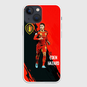 Чехол для iPhone 13 mini с принтом Эден Азар Eden Hazard в Екатеринбурге,  |  | Тематика изображения на принте: eden hazard | football | real madrid | sport | азар эден | бельгия | известные личности | мужчинам | реал мадрид | сборная бельгии | спорт | спортсмены | футболист | хобби